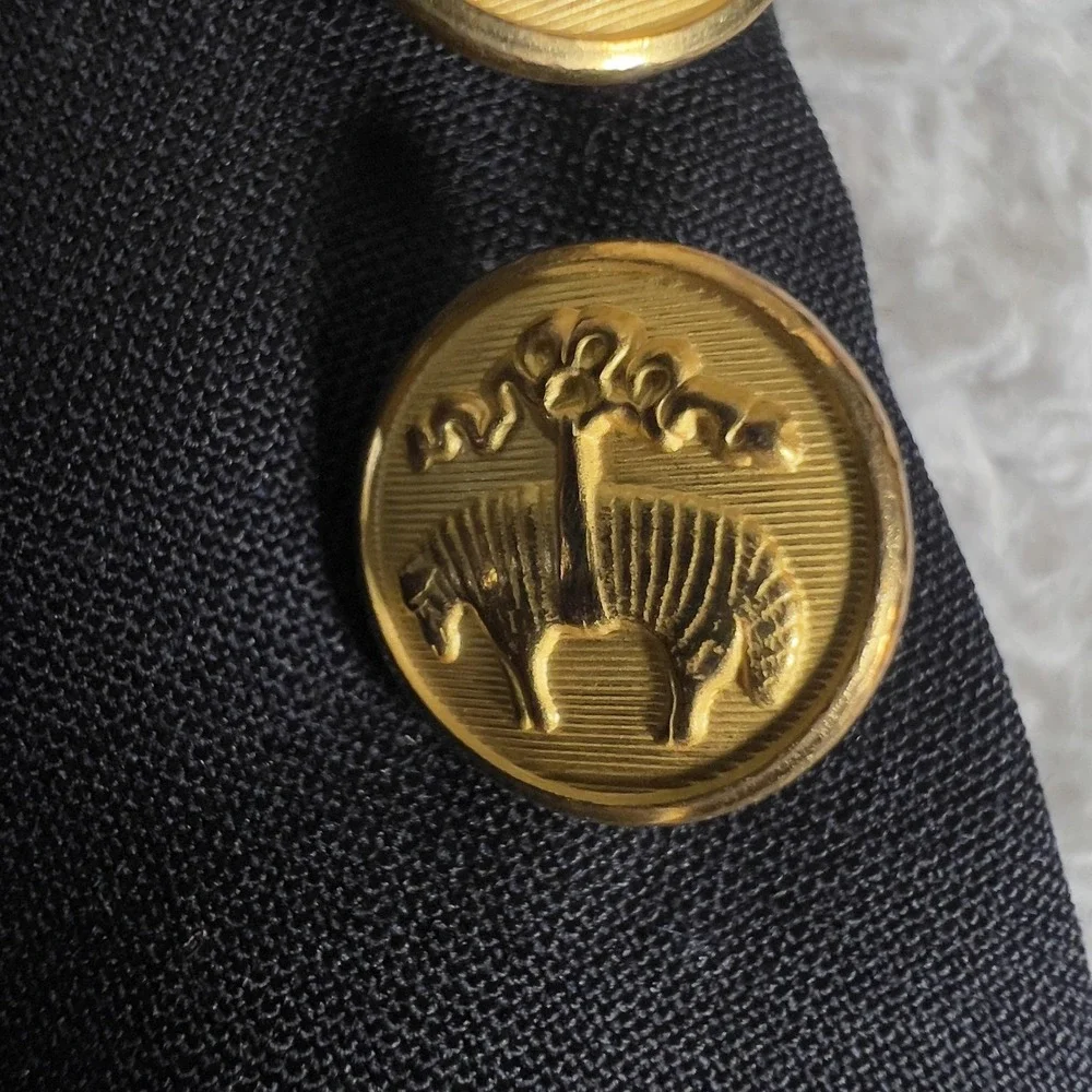 Loro Piana Blazer Mens 40 Navy Blue Wool Gold Button Brooksease Brooks Brothers